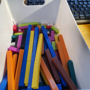 Plastic connecting Cuisenaire Rods